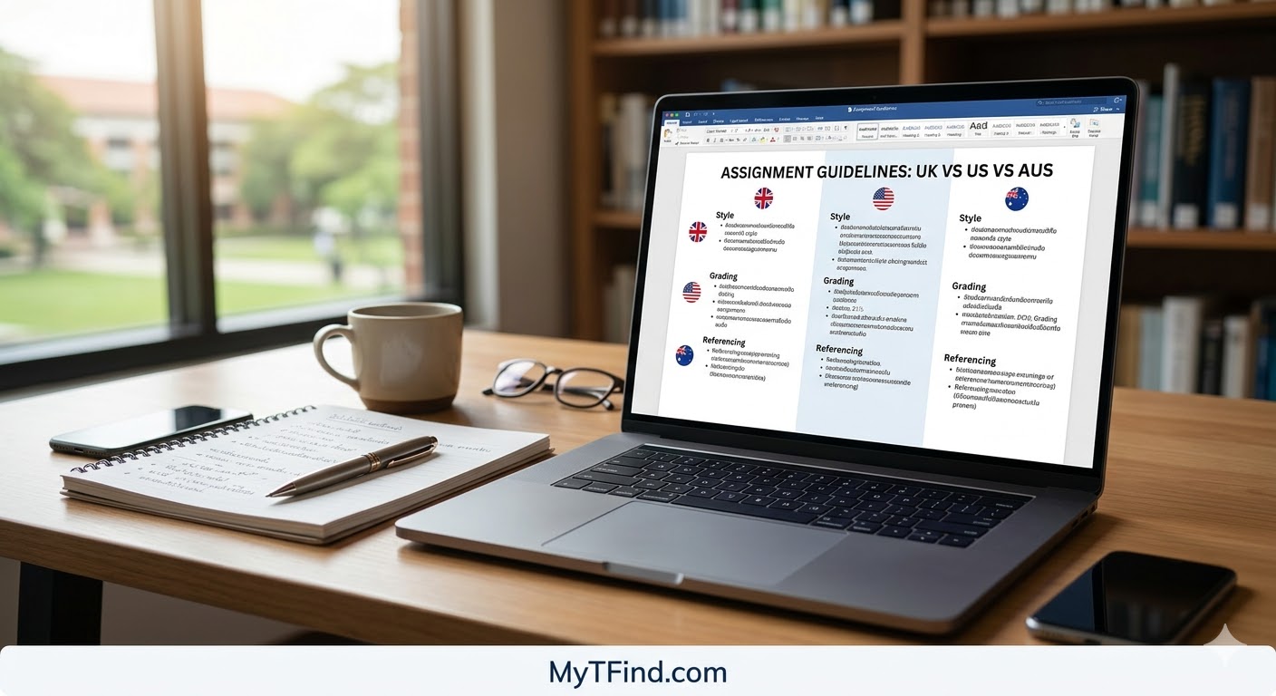 ความแตกต่าง Assignment UK vs US vs AUS
