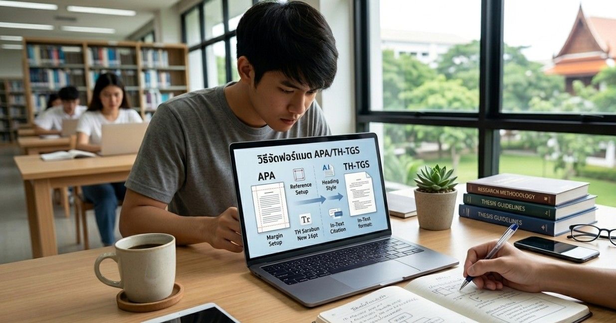 วิธีจัดฟอร์แมต APA/TH-TGS