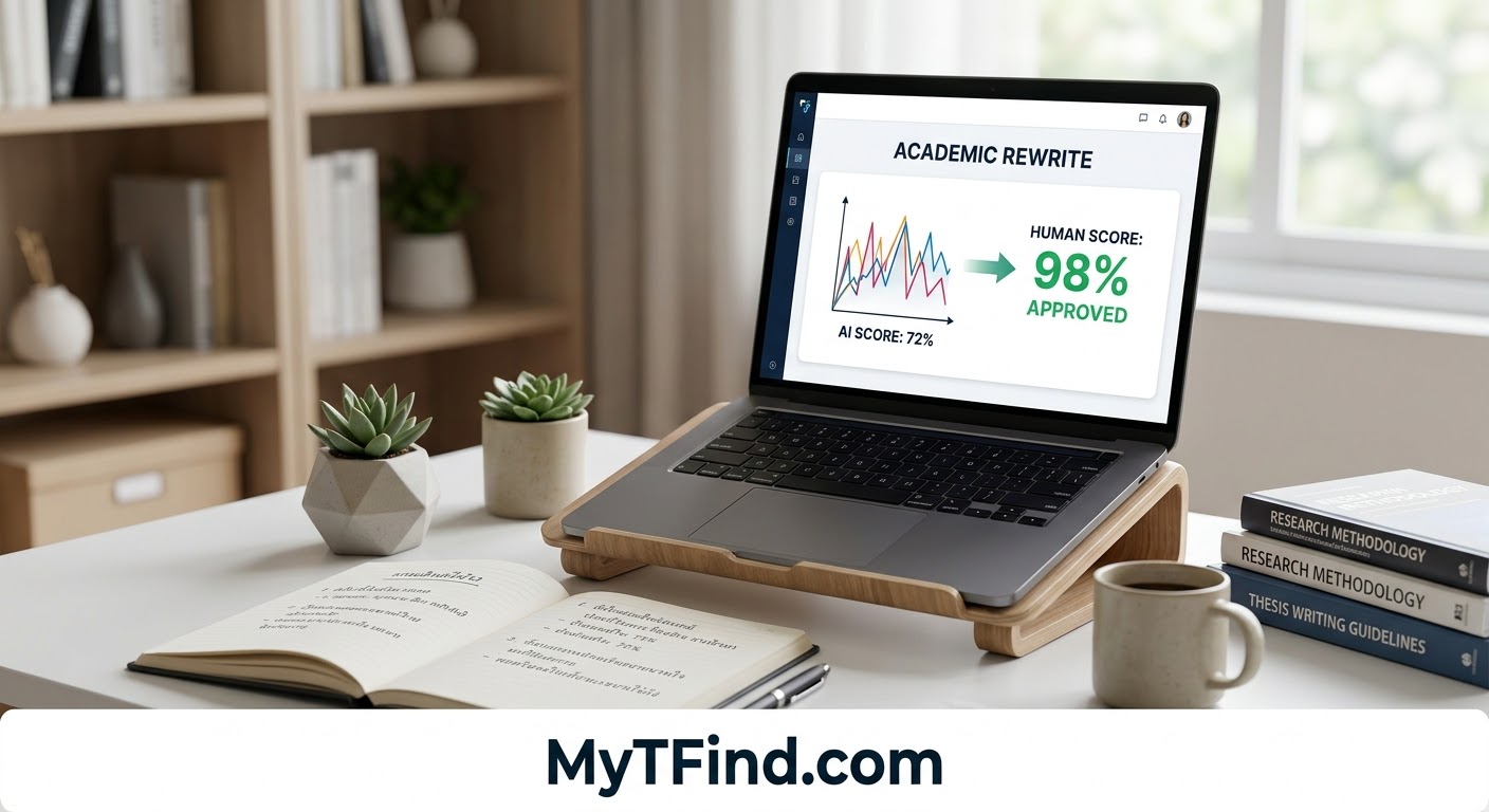 วิธีลด AI detection ในงานวิชาการ